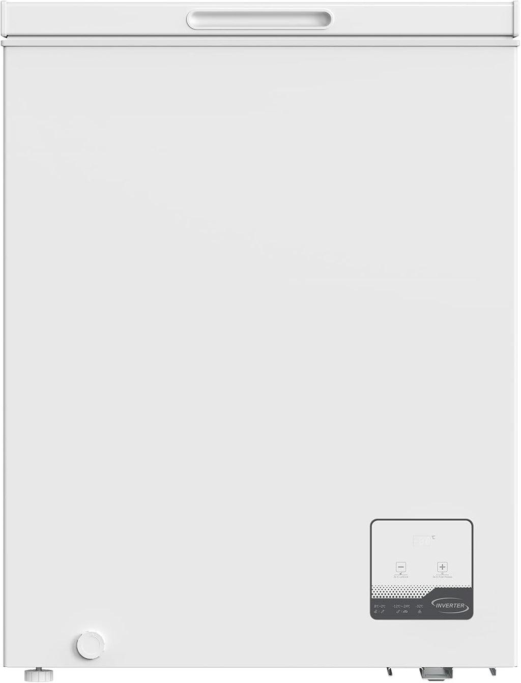 Congélateur coffre CHiQ 142L, 63,5 x 55,6 x 83,5cm, Congélateur Inverter, Affichage de la température extérieure, Mode de congélation rapide -32°C, Grille métallique,Faible bruit
