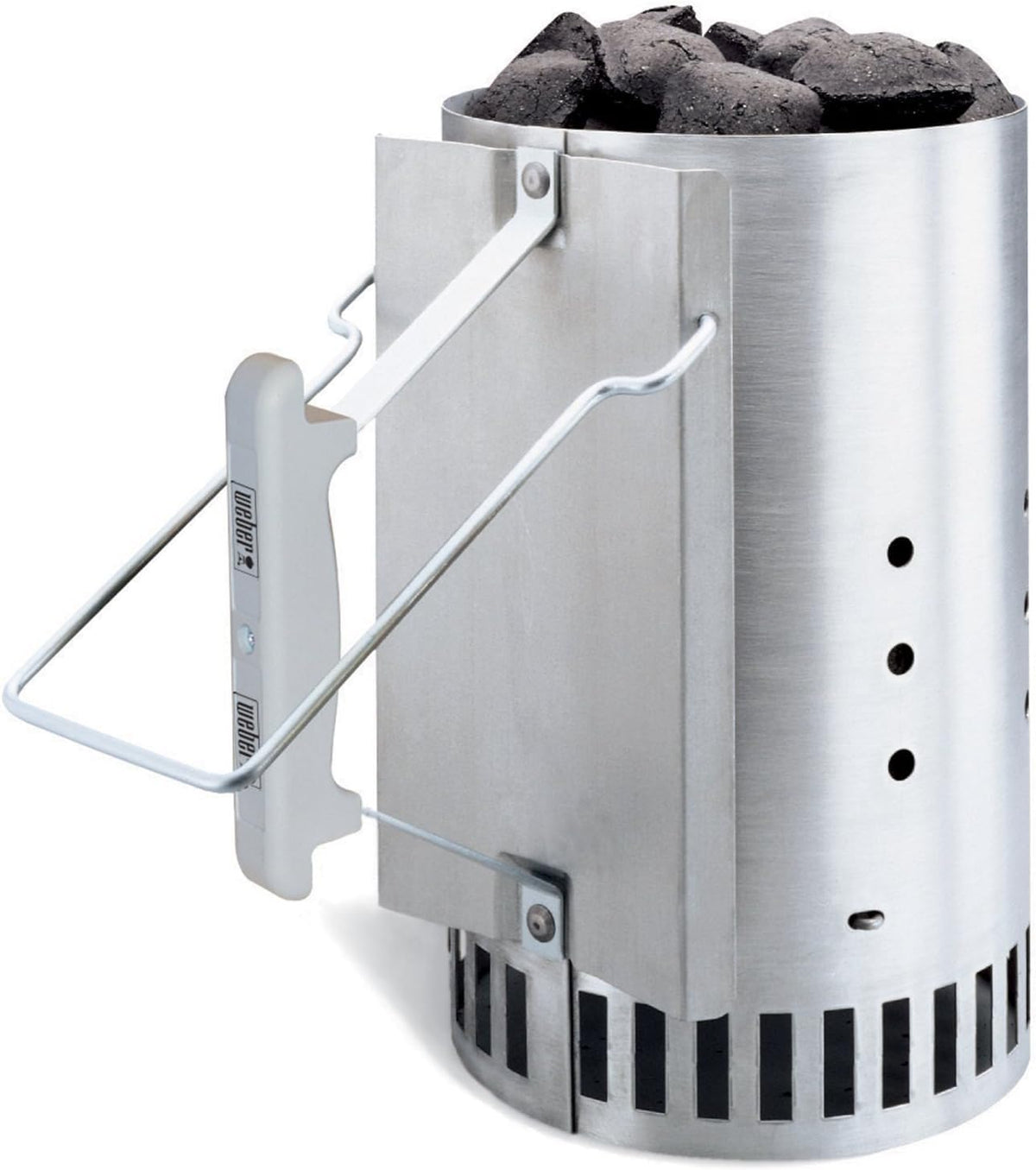 Weber Classic Kettle barbecue au charbon de bois, surface de cuisson ? 57cm, barbecue avec couvercle et cuve en acier emaillé, thermomètre intégré au couvercle, trépied et roues - Noir (1341504)