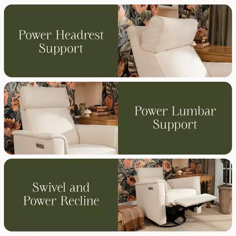 Namesake Willa Pro Power Glider Recliner w/ Power Lumbar