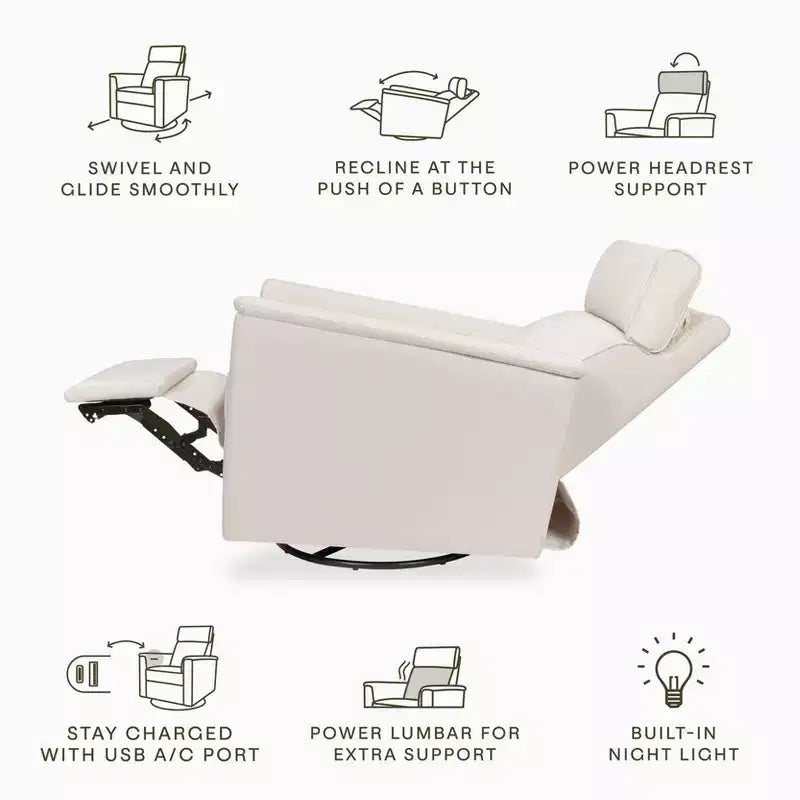 Namesake Willa Pro Power Glider Recliner w/ Power Lumbar