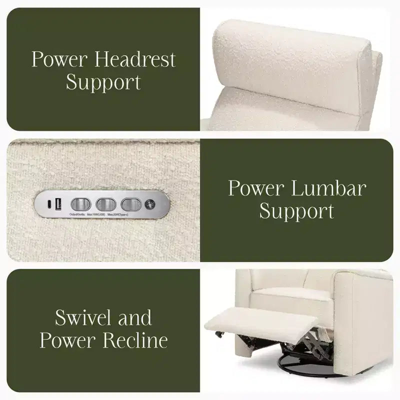 Namesake Willa Pro Power Glider Recliner w/ Power Lumbar