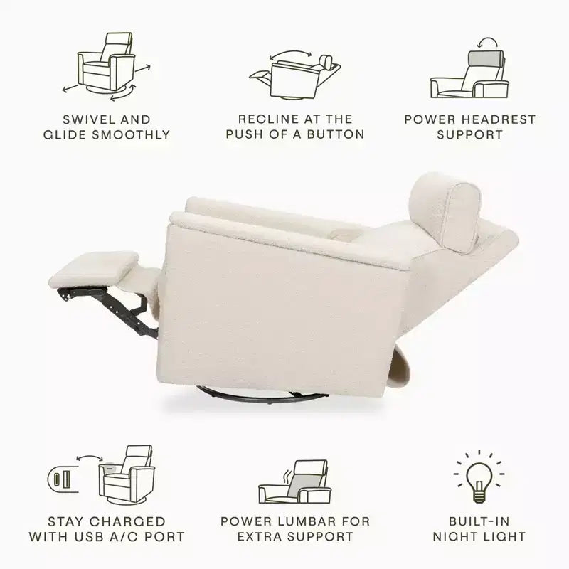 Namesake Willa Pro Power Glider Recliner w/ Power Lumbar