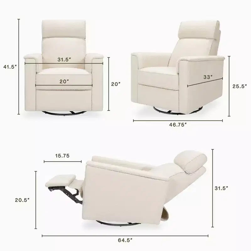 Namesake Willa Pro Power Glider Recliner w/ Power Lumbar