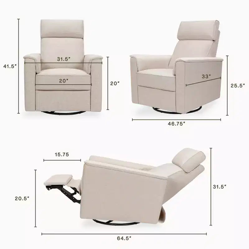 Namesake Willa Pro Power Glider Recliner w/ Power Lumbar