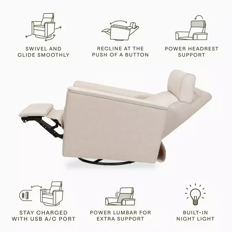 Namesake Willa Pro Power Glider Recliner w/ Power Lumbar