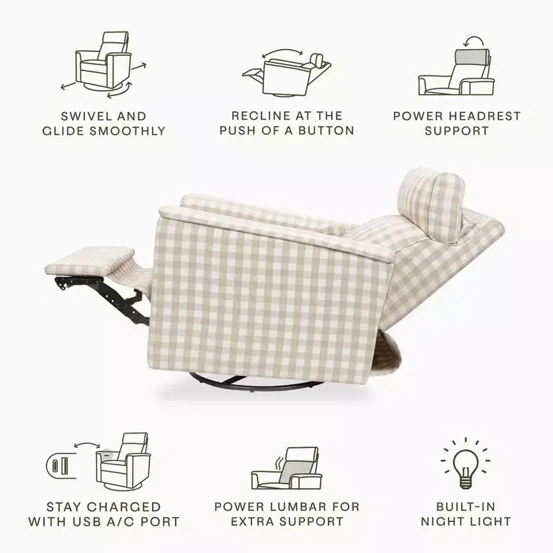 Namesake Willa Pro Power Glider Recliner w/ Power Lumbar