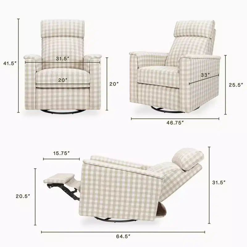 Namesake Willa Pro Power Glider Recliner w/ Power Lumbar