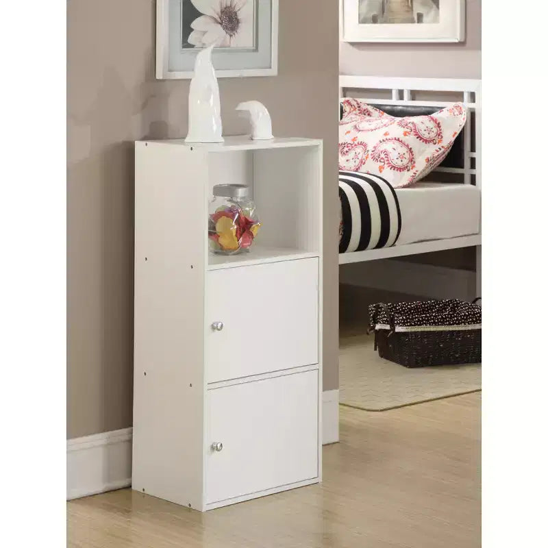 HomeStock 45 in H and 90 in.W Plastic Utility Storage Cabinets with 2 -Doors and 2 Shelves