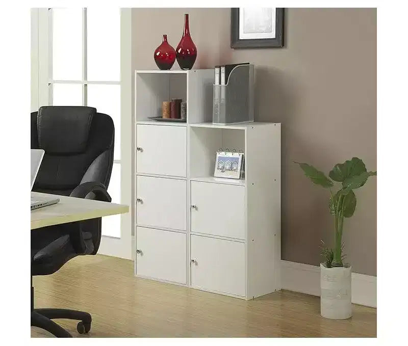 HomeStock 45 in H and 90 in.W Plastic Utility Storage Cabinets with 2 -Doors and 2 Shelves