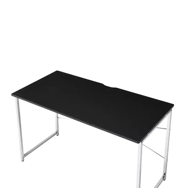Okak 47IN Modern Standing Desk with Chrome Metal Frame, Office Desk with Reinforced Design, Computer Desk for Living Room, Office