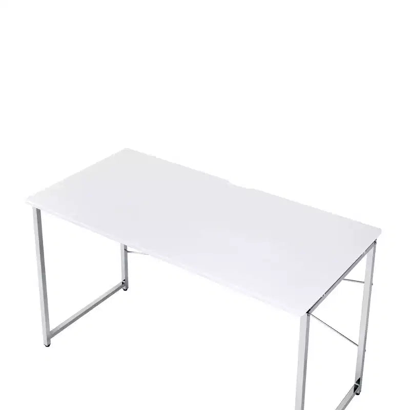 Okak 47IN Modern Standing Desk with Chrome Metal Frame, Office Desk with Reinforced Design, Computer Desk for Living Room, Office