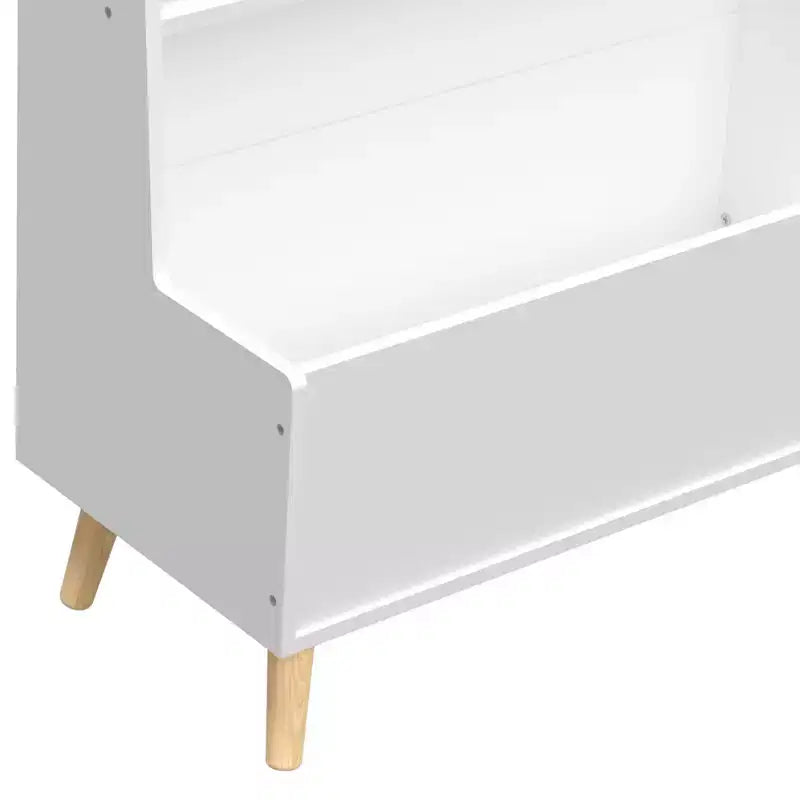 Whisen Kids Bookshelf, Book and Magazine Rack, Book Organizer, toy Storage Cabinet Organizer - White