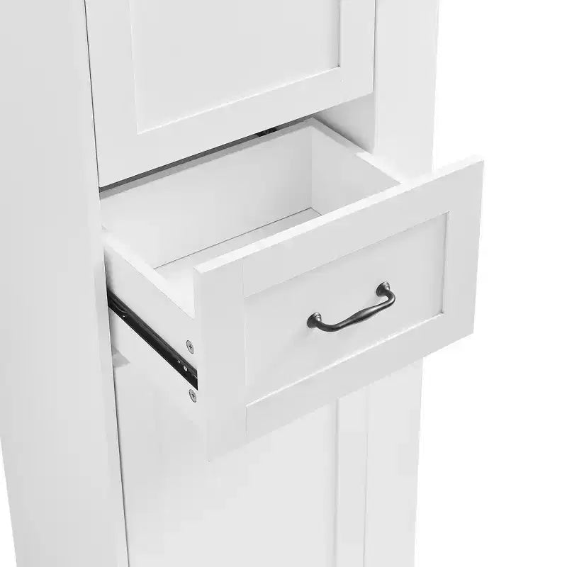GDFStudio Finn Modern Tall Storage Cabinet with Tilt-Out Compartment and Adjustable Shelves