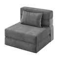 Coolmee Folding Sofa Bed, Chair Bed, Convertible Sleeper, Fold Out Loveseat Sofa Couch with Pillow, Tufted Floor Lounge for Living Room, Bedroom