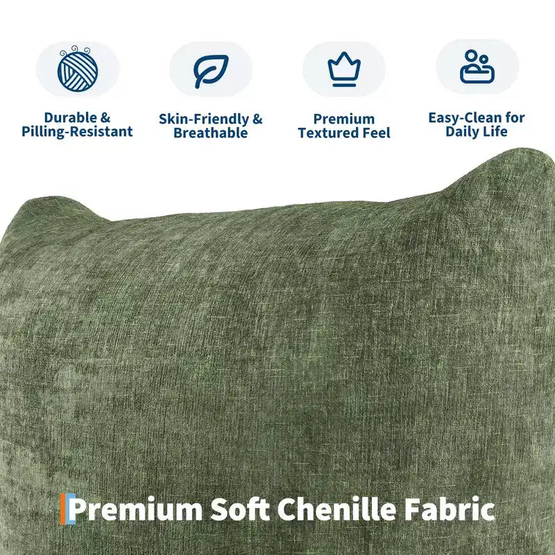 GustoWave Mid-Century Modern Chenille Loveseat Sofa - 58 Cloud Couch with High Resilience Sponge for Small Spaces, Apartment Living
