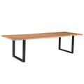 120" Athea Butterfly Live Edge Dining Table Natural Brown - Timbergirl
