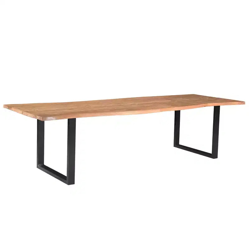 120" Athea Butterfly Live Edge Dining Table Natural Brown - Timbergirl