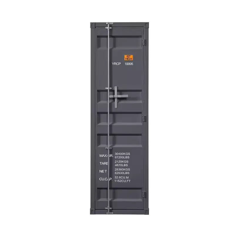 20" CargoWardrobe Gunmetal - Acme Furniture