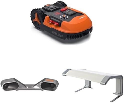 WORX LANDROID Vision WR206E.1, Robot Tondeuse sans Fil périphérique 600 m2 Surf.Max 700 m2, Installation en 30 Min, Caméra 4K + IA Adaptative, évite Tous Les Obstacles, Coupe des Bordures, Multizone