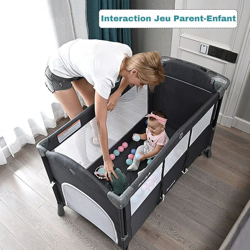 Berceau Bébé 3 en 1 - Confort et Mobilité  | FlexiBed