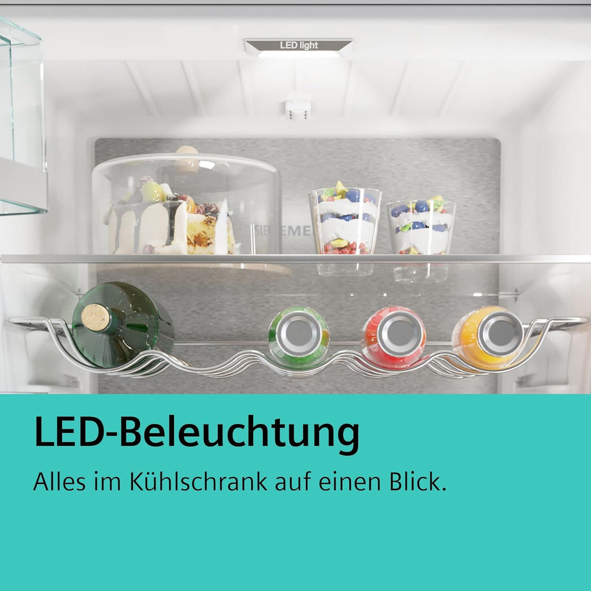 Siemens KI31RADD1 iQ500 - Réfrigérateur encastrable - 102,5 x 56 cm - 165 l - Fabriqué en Allemagne - Très silencieux, hyperFresh Box - Fra?cheur plus longue - éclairage LED - SuperCooling -