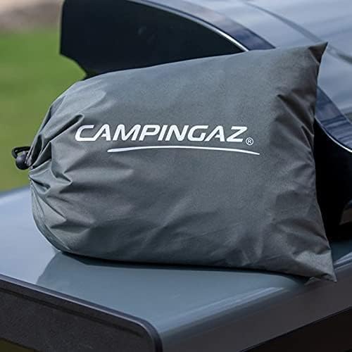 Campingaz Plancha EXB Plus, plancha au gaz sur chariot, grill gastronomique avec plaque en acier émaillé et 2 br?leurs, puissance 7500 W, pour des grillades méditerranéennes, Noir