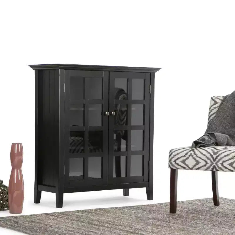 Normandy Solid Wood Medium Storage Cabinet - Wyndenhall