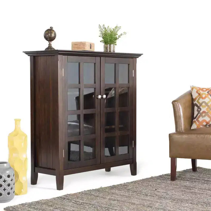 Normandy Solid Wood Medium Storage Cabinet - Wyndenhall