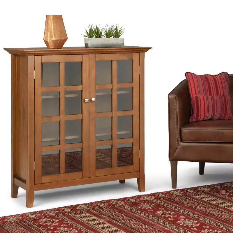 Normandy Solid Wood Medium Storage Cabinet - Wyndenhall