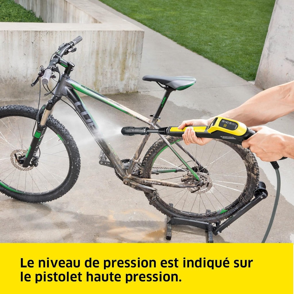 K?rcher Nettoyeur Haute Pression K 4 Power Control Flex Home, Pression : max. 130 bar, Débit : 420 l/h, Surface : 30 m2/h, Poids : 11,5 kg, Pistolet Haute Pression, Rotabuse, Lance, Home Kit