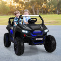 Voiture électrique Enfant 12 V Télécommande pour 3-8 Ans 2 Vitesses Ressort de Suspension Charge 59KG 118x74x71CM Noir/Rose/Rouge