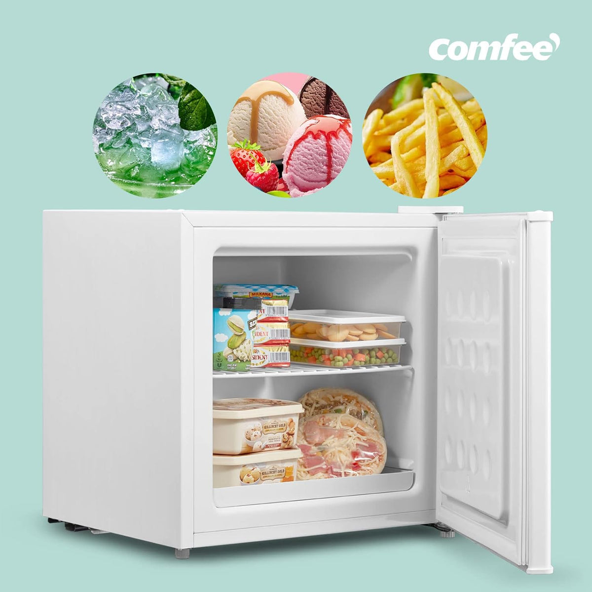COMFEE’ RCU40WH2(E) | Mini Congélateur 31L 4 étoiles