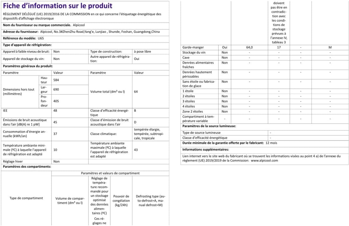 AAOBOSI 45L Glacière à Compresseur, Glaciere électrique -20°C à 20°C, Frigo Camion APP&Bouton Contr?le, 12/24V DC et 100-240V AC Glaciere Camping Pour Voiture, Camion, Bateau et Prise De Courant