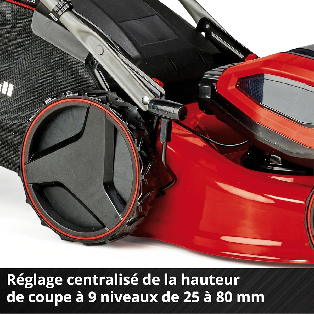 Einhell Professional Tondeuse à gazon sans fil GP-CM 36/47 S HW Li Power X-Change (36V, 47 cm largeur de coupe, autotractée, moteur sans charbon) Livré avec 4 Batteries 4,0Ah et 2 Chargeurs Doubles
